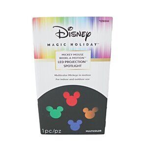 Disney Magic Holiday Mickey Mouse Whirl A Motion LED Projection Spotlight